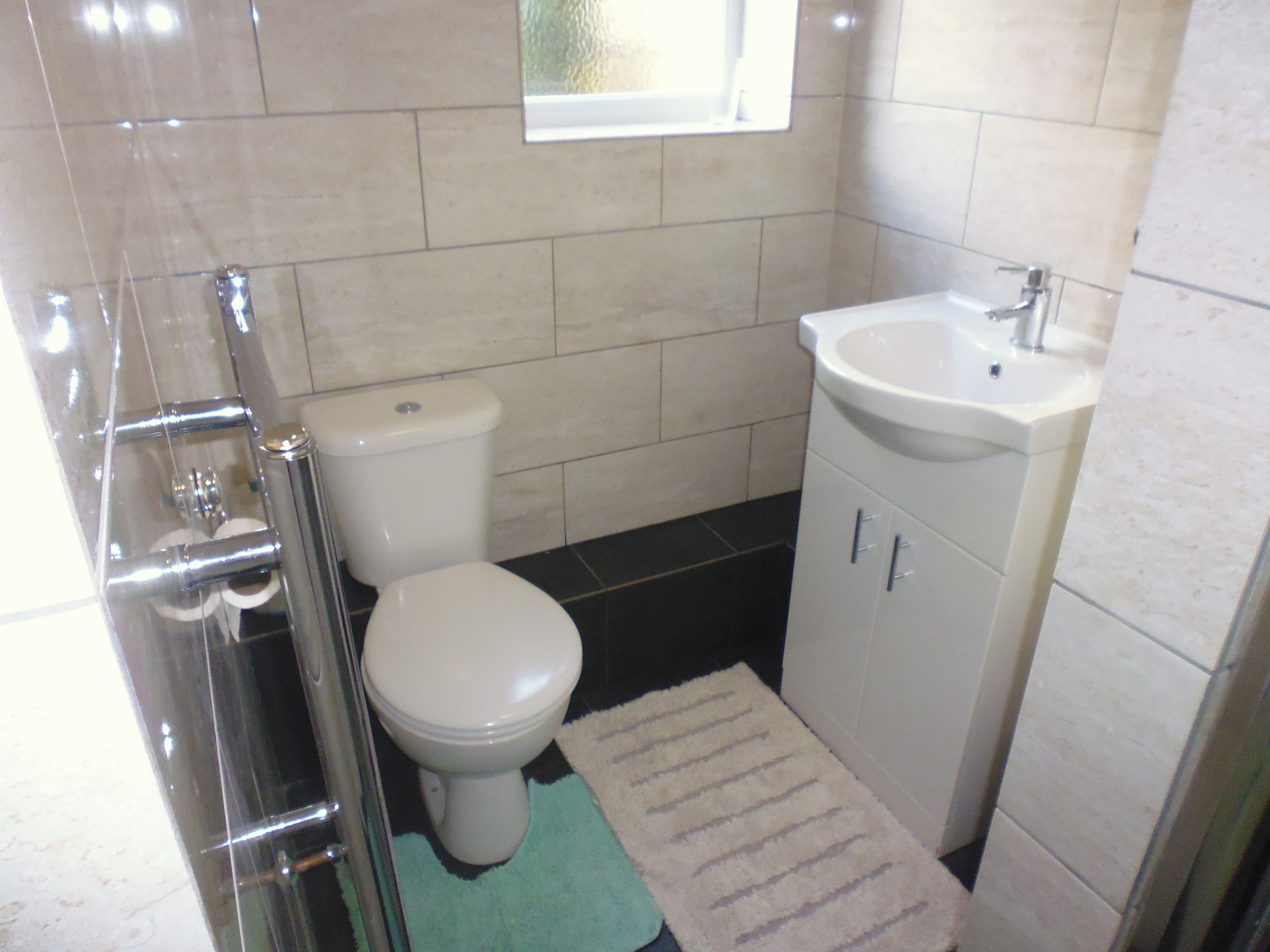 Bathroom with toilet and sink