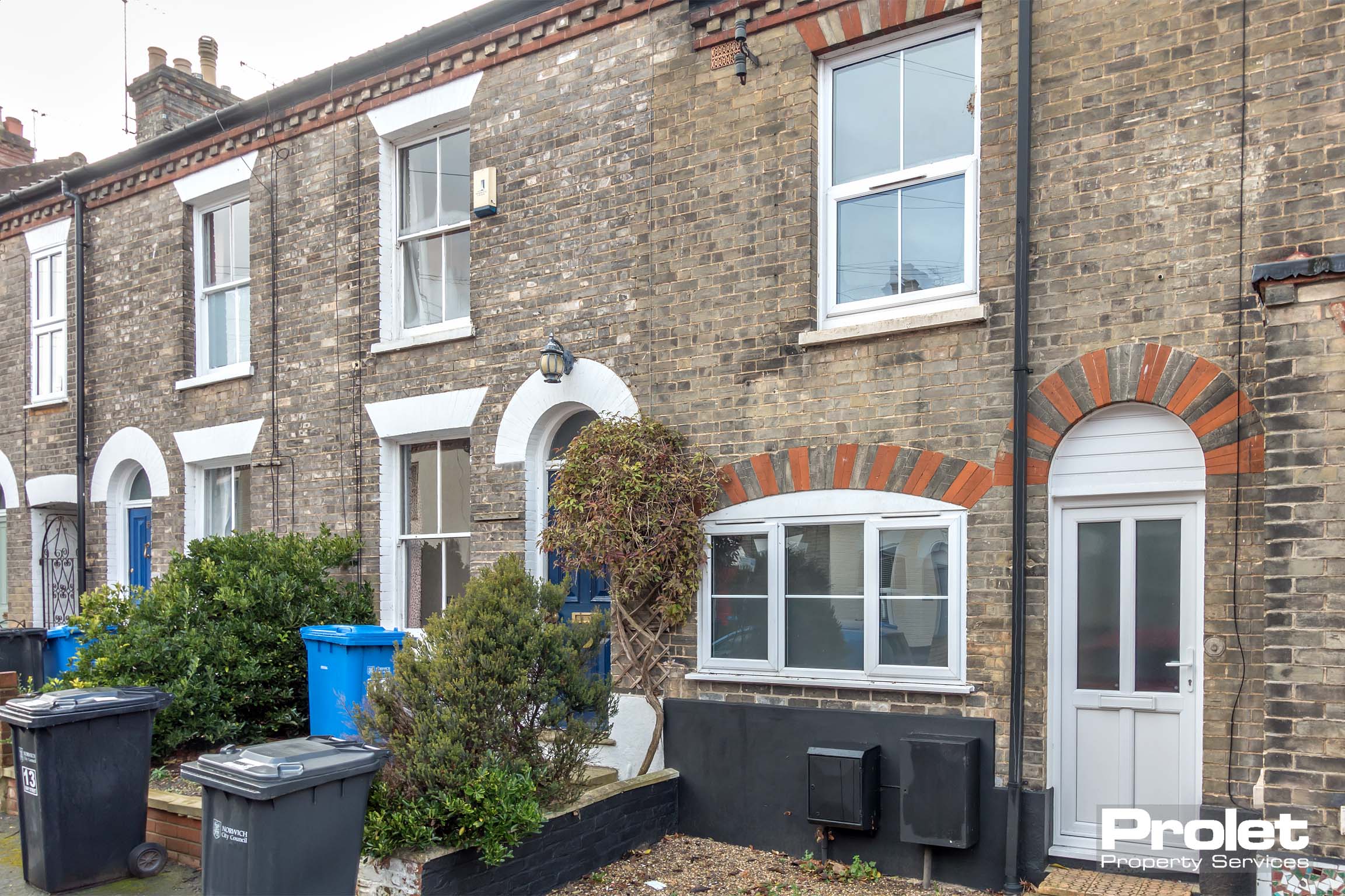 Brick terraced house