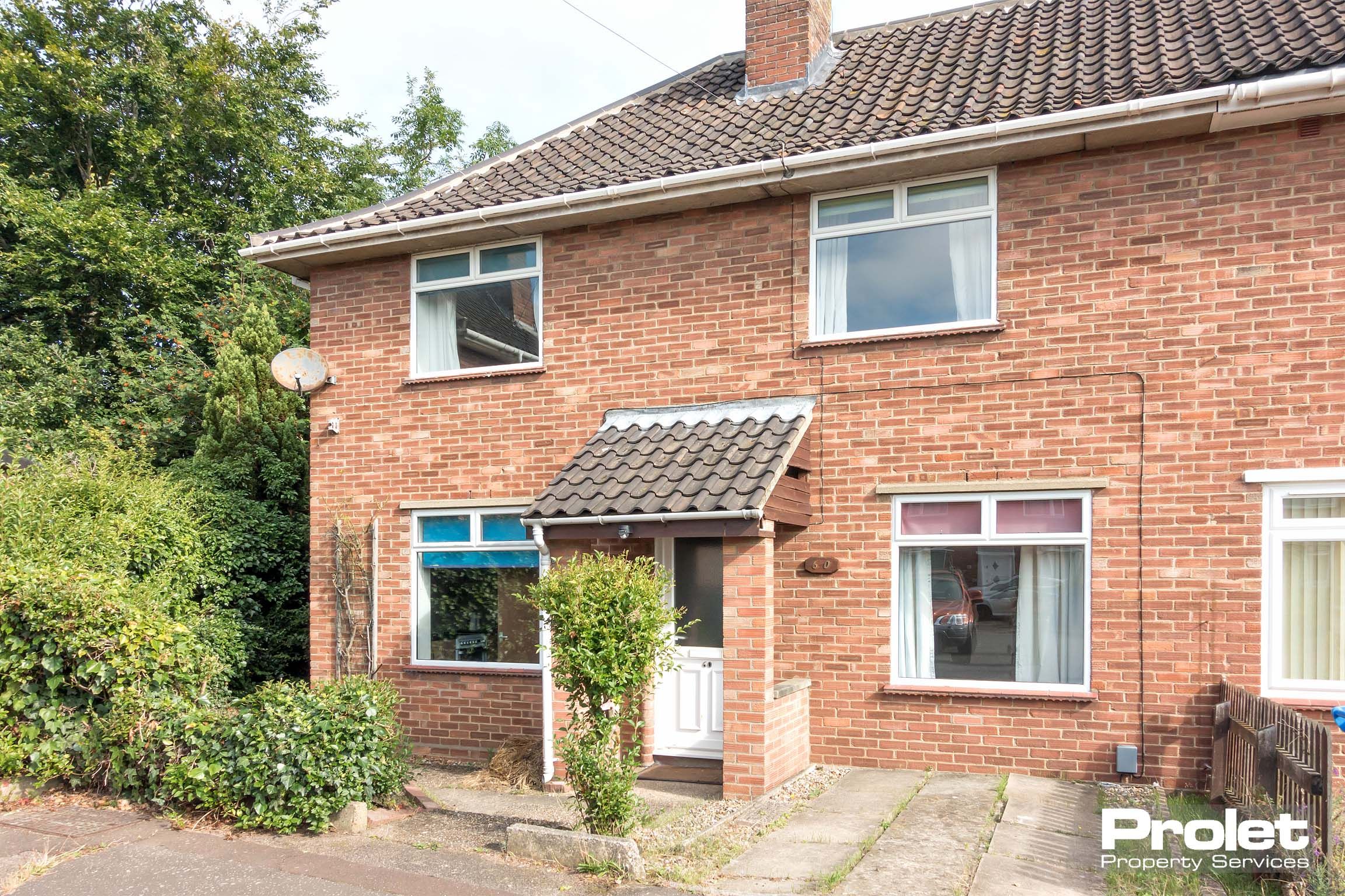 Brick semi detached house