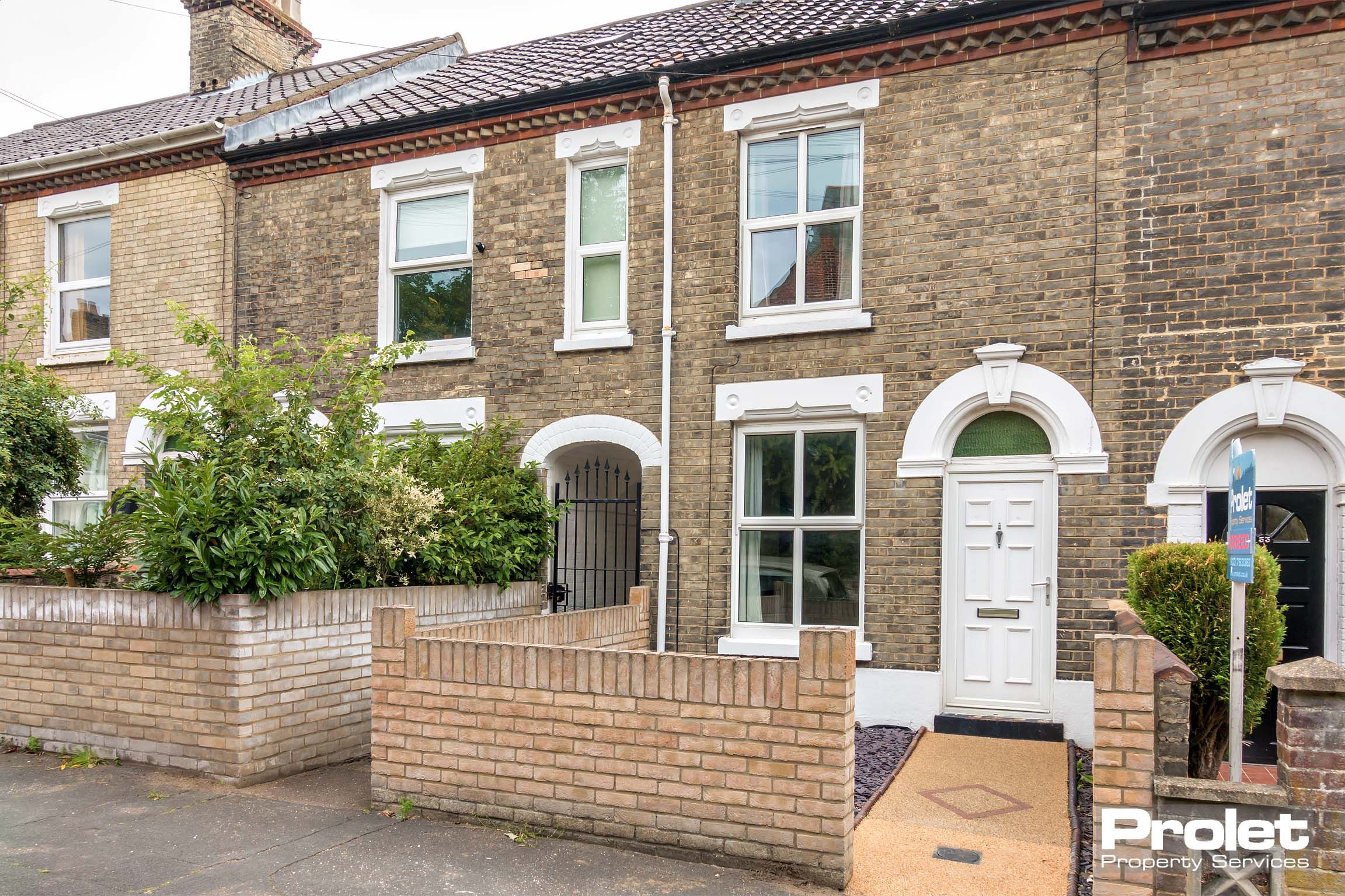 Brick terraced house