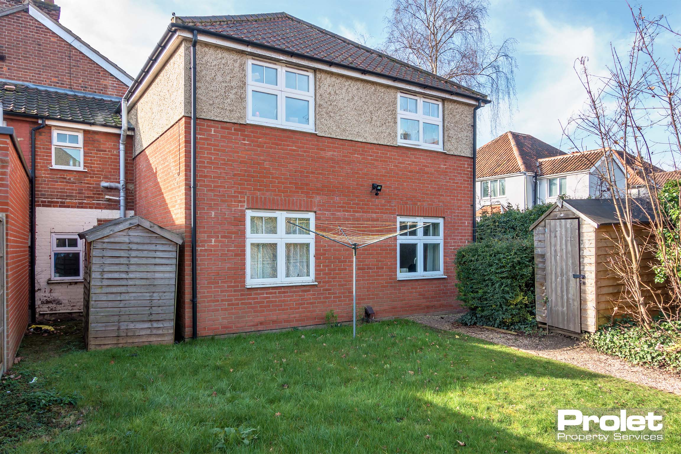 Brick semi-detached house