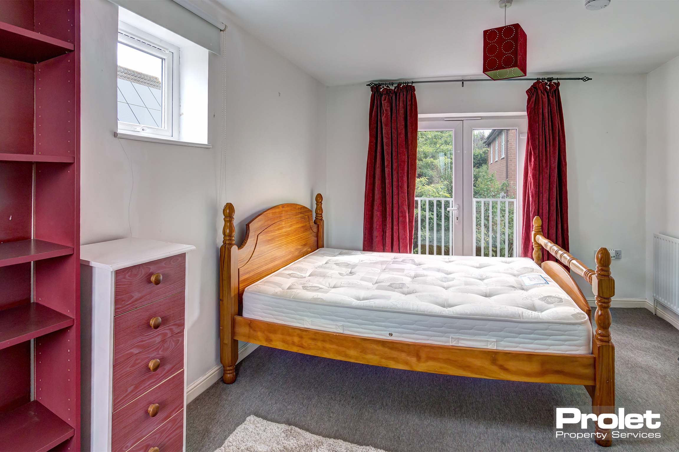 Bedroom with french doors