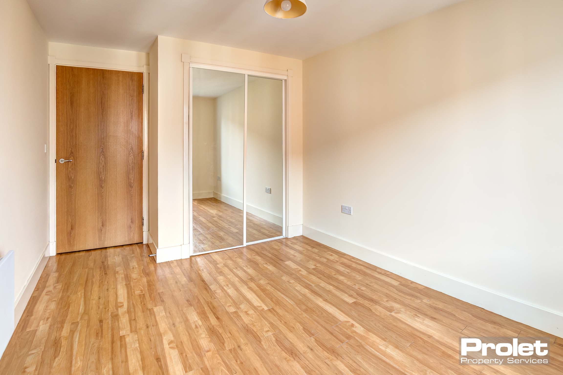 Magnolia walls and laminate flooring