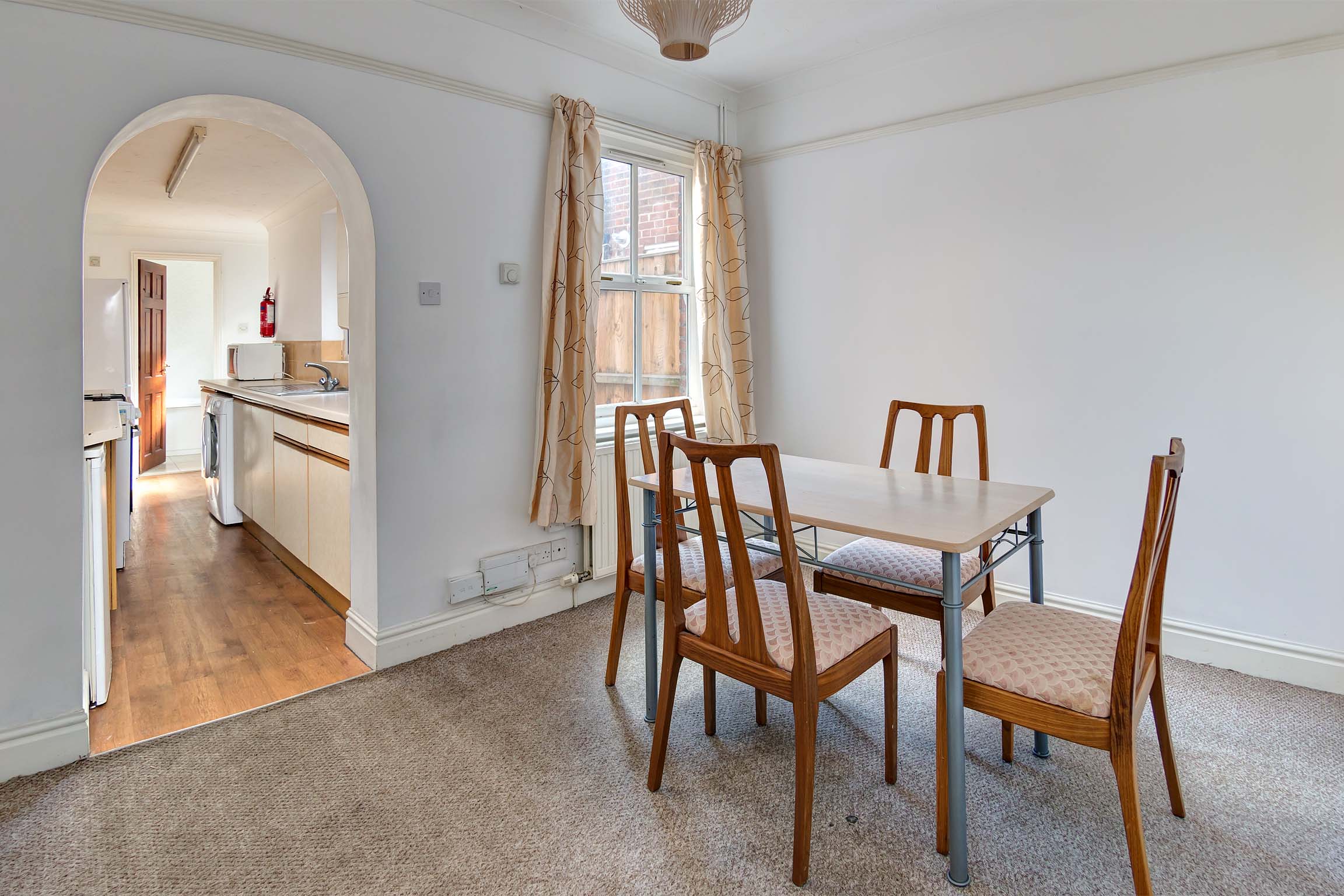 Dining room with table and chairs