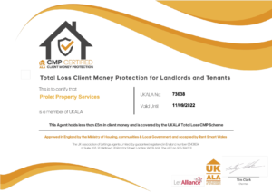 Prolet Client Money Handling Certificate