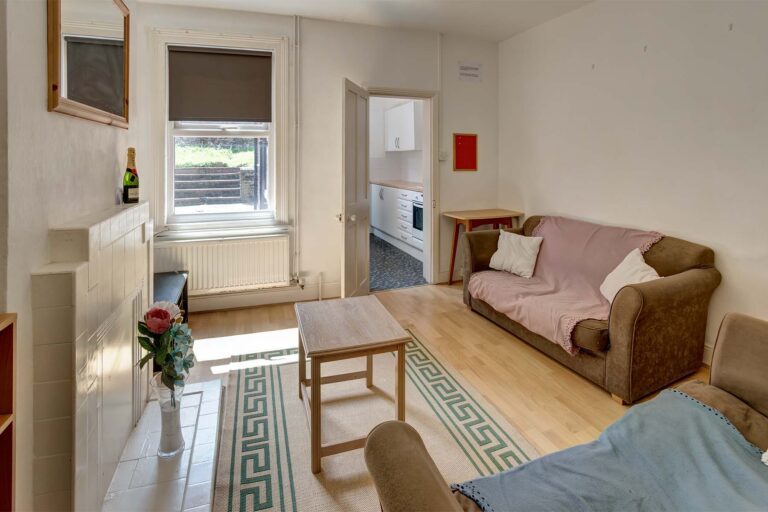 Living room with sofas and coffee table