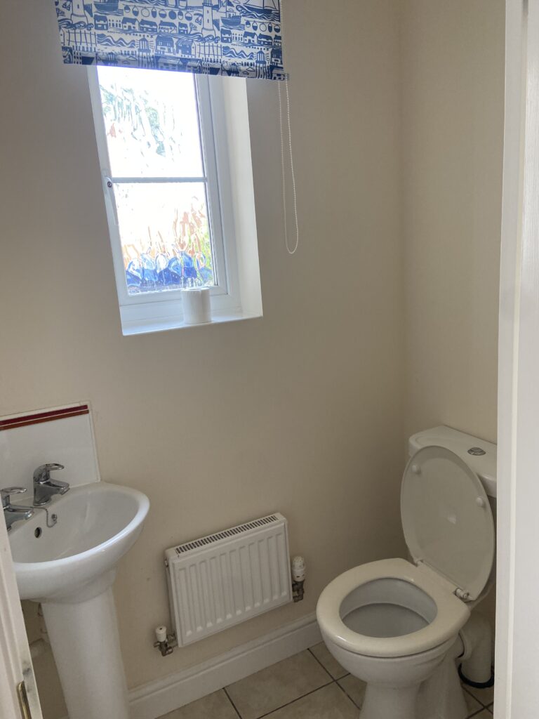 Downstairs WC with toilet and sink